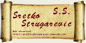 Sretko Strugarević vizit kartica